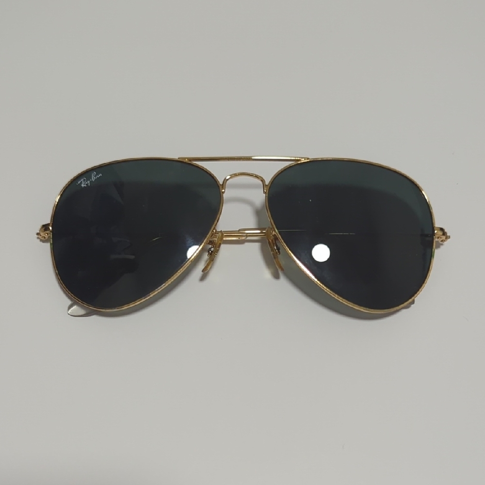 Ray-Ban Gold Frame Aviator Sunglasses